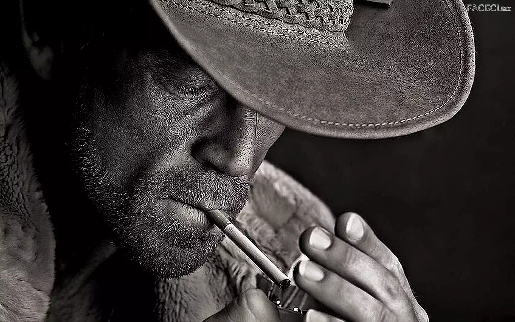 Papieros, Mężczyzna, Zarost